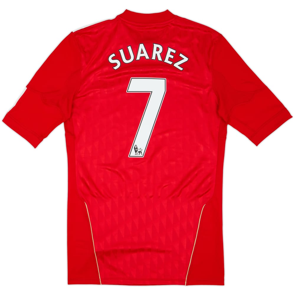 2010-12 Liverpool Player Issue TechFit Home Shirt Suarez #7 - 9/10 - (L)
