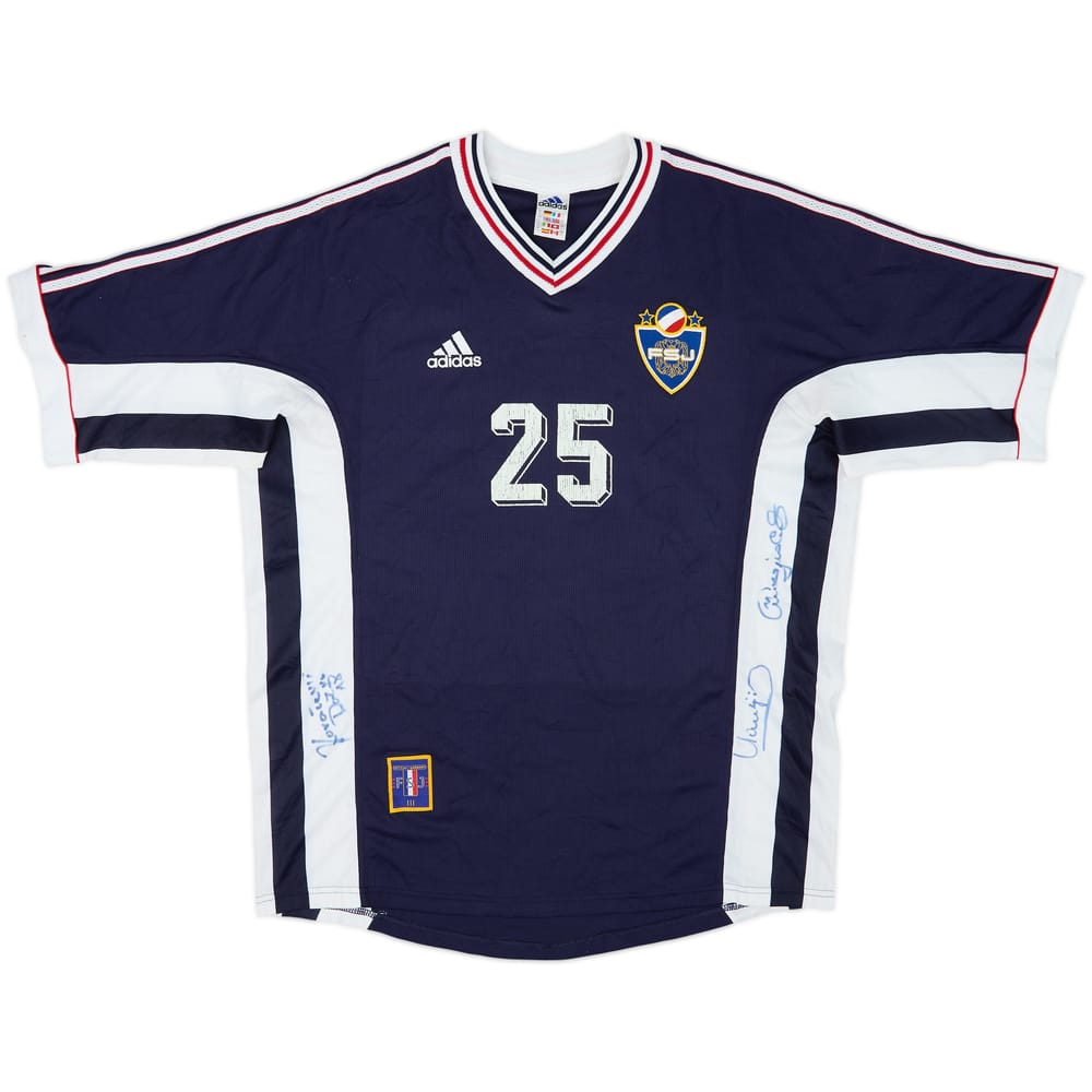 1998-99 Yugoslavia Signed Home Shirt #25 - 6/10 - (L)