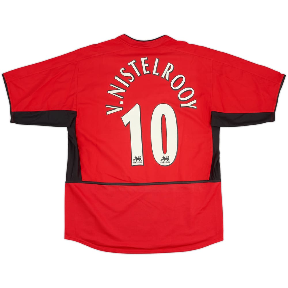 2002-04 Manchester United Home Shirt V.Nistelrooy #10 - 8/10 - (L)