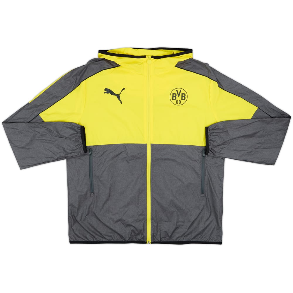 2013-14 Borussia Dortmund Puma Hooded Track Jacket - 8/10 - (L)