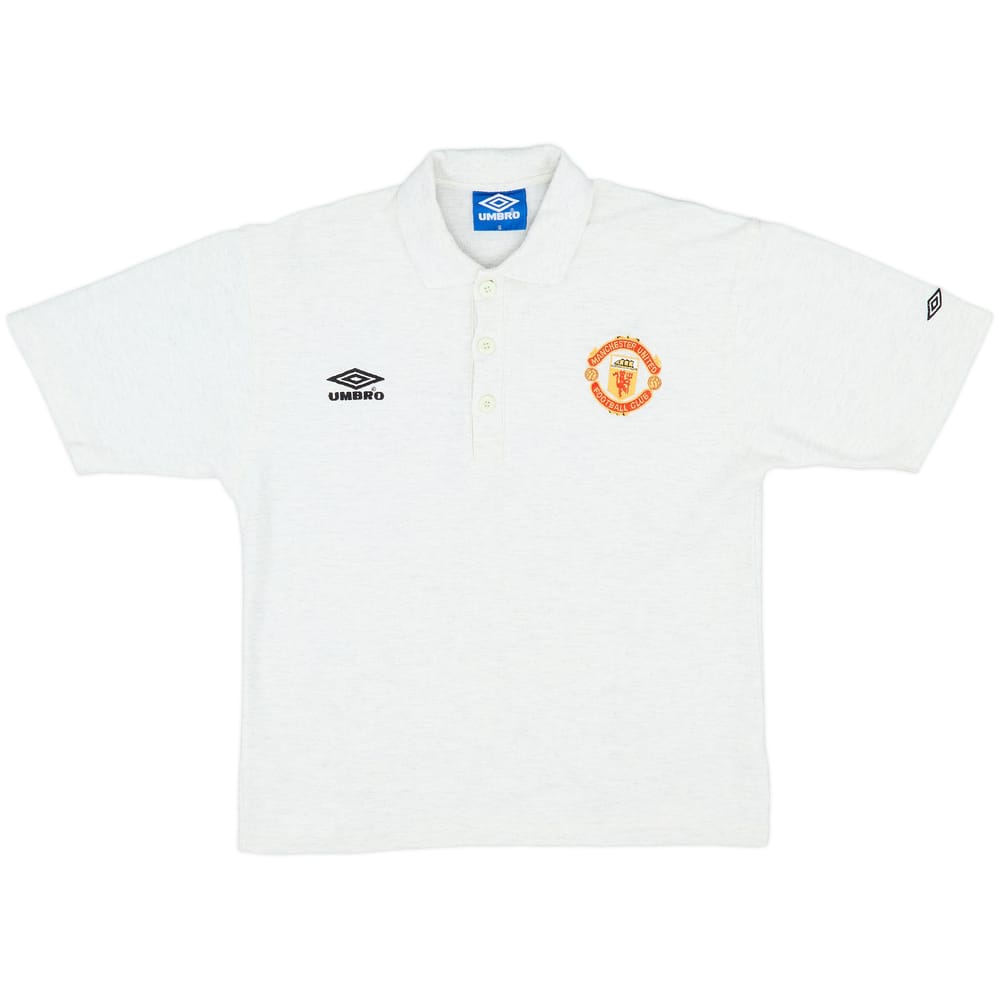 1996-97 Manchester United Umbro Polo Shirt - 9/10 - (S)