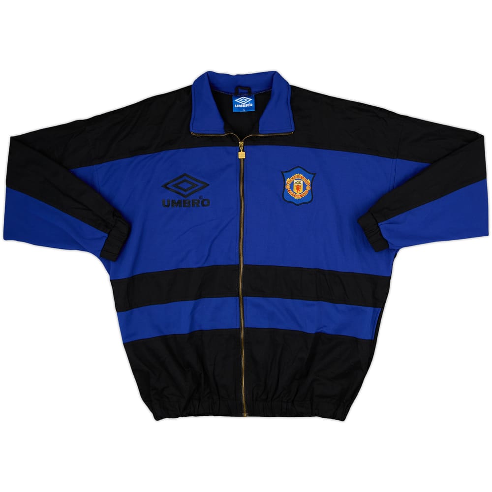 1992-93 Manchester United Umbro Track Jacket - 8/10 - (XL)