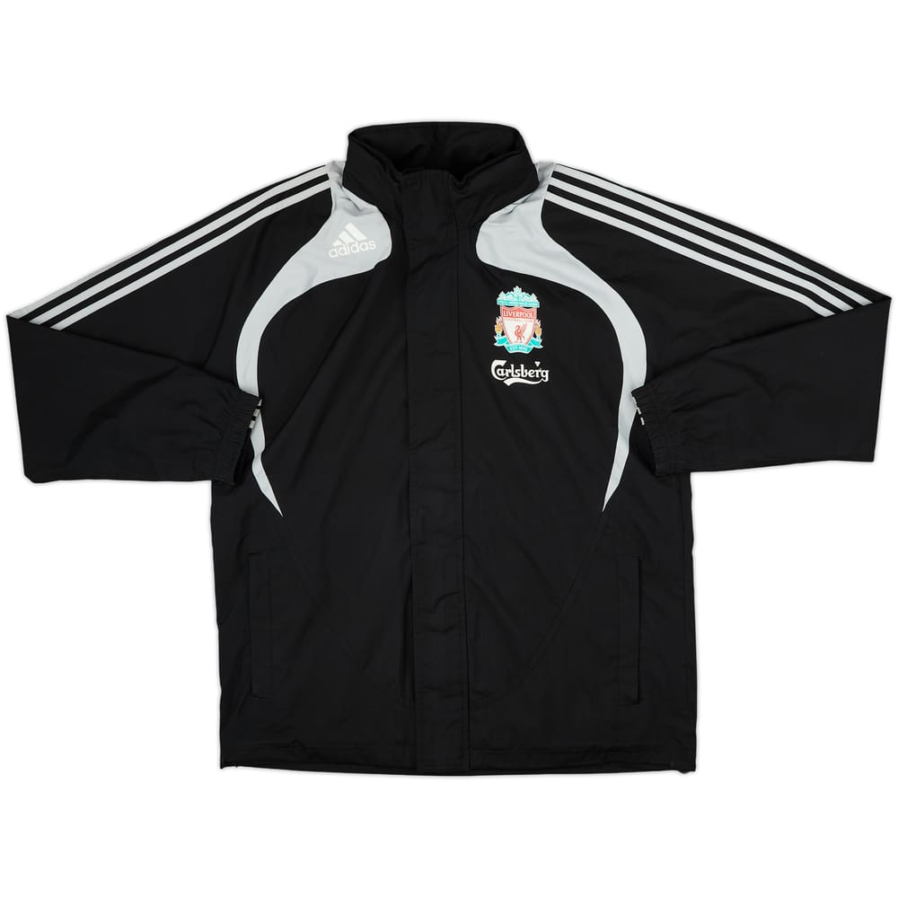 2008-09 Liverpool adidas Hooded Rain Jacket - 8/10 - (M)