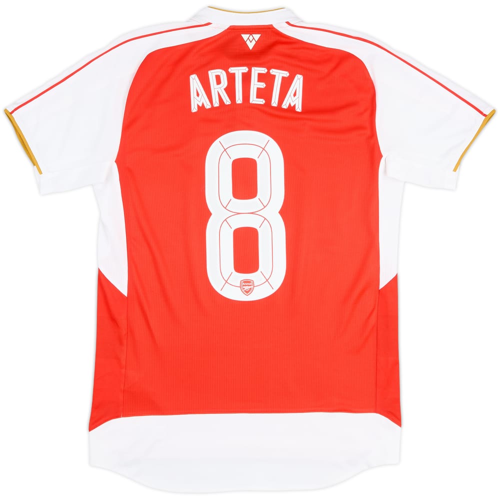 2015-16 Arsenal Home Shirt Arteta #8 - 7/10 - (S)