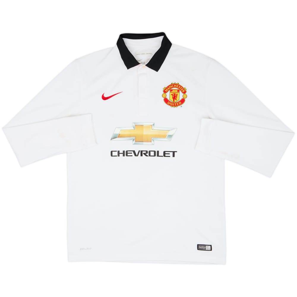 2014-15 Manchester United Away L/S Shirt #10 - 6/10 - (M)