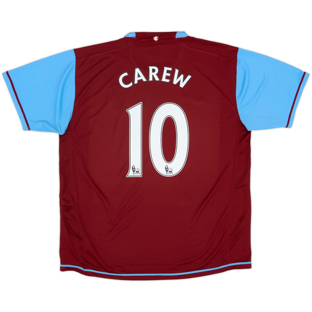 2007-08 Aston Villa Home Shirt Carew #10 - 7/10 - (XL)