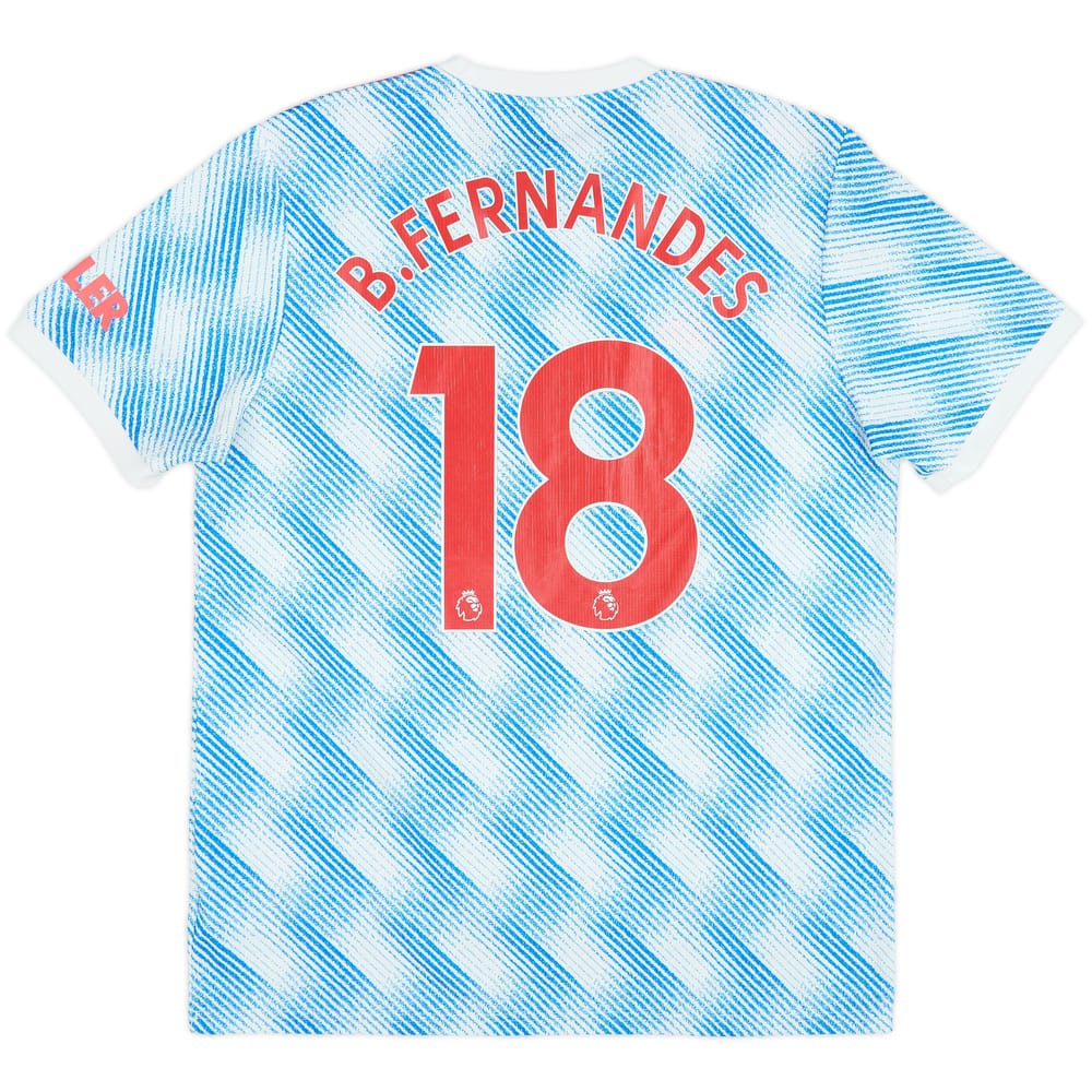 2021-22 Manchester United Away Shirt B.Fernandes #18 - 6/10 - (L)