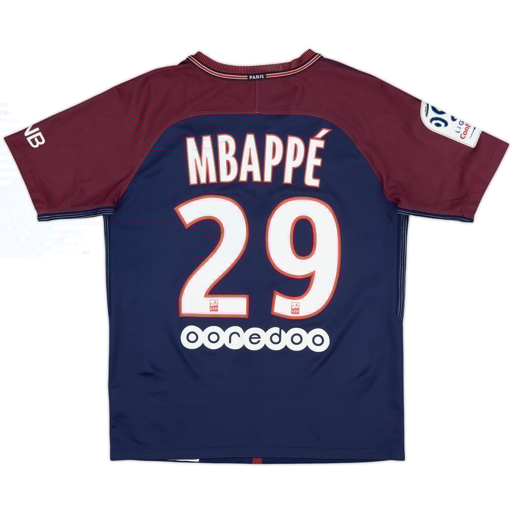 2017-18 Paris Saint-Germain Home Shirt Mbappe #29 - 9/10 - (XL.Boys)