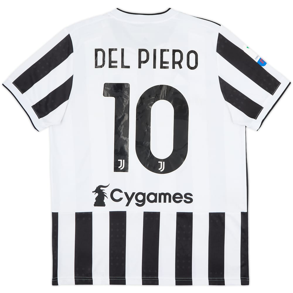 2021-22 Juventus Home Shirt Del Piero #10 - 8/10 - (L)
