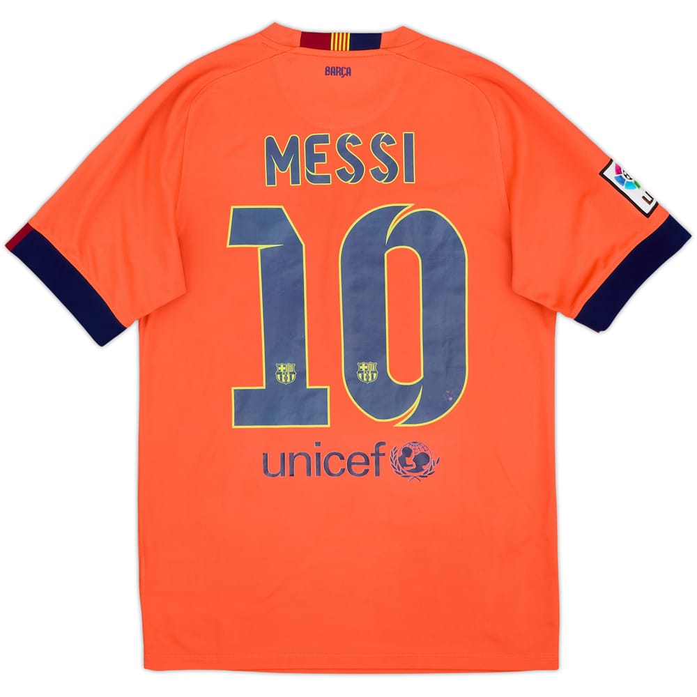 2014-15 Barcelona Away Shirt Messi #10 - 4/10 - (S)