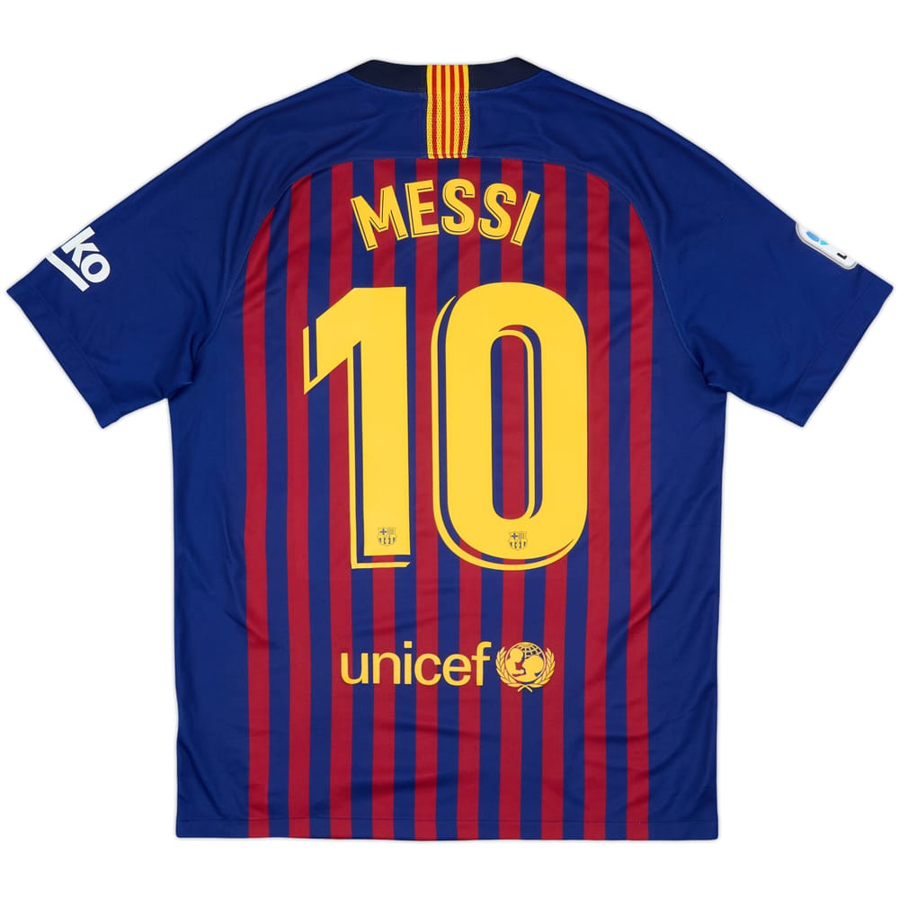 2018-19 Barcelona Home Shirt Messi #10 - 8/10 - (M)