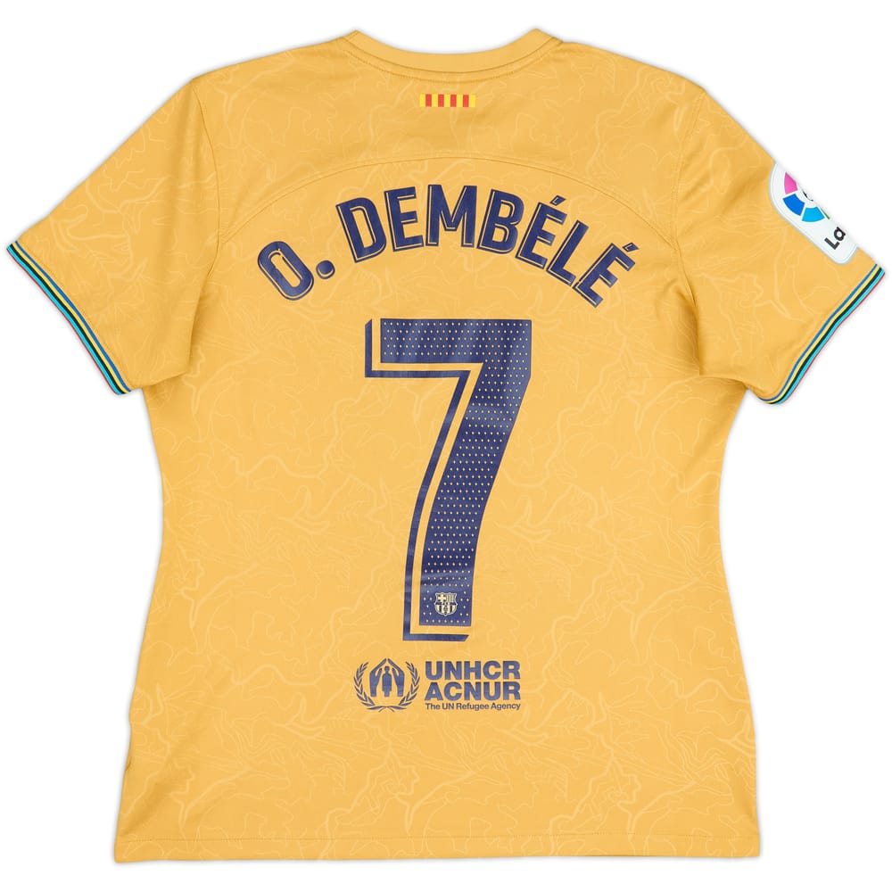 2022-23 Barcelona Away Shirt O. Dembele #7 - 6/10 - (Women's L)