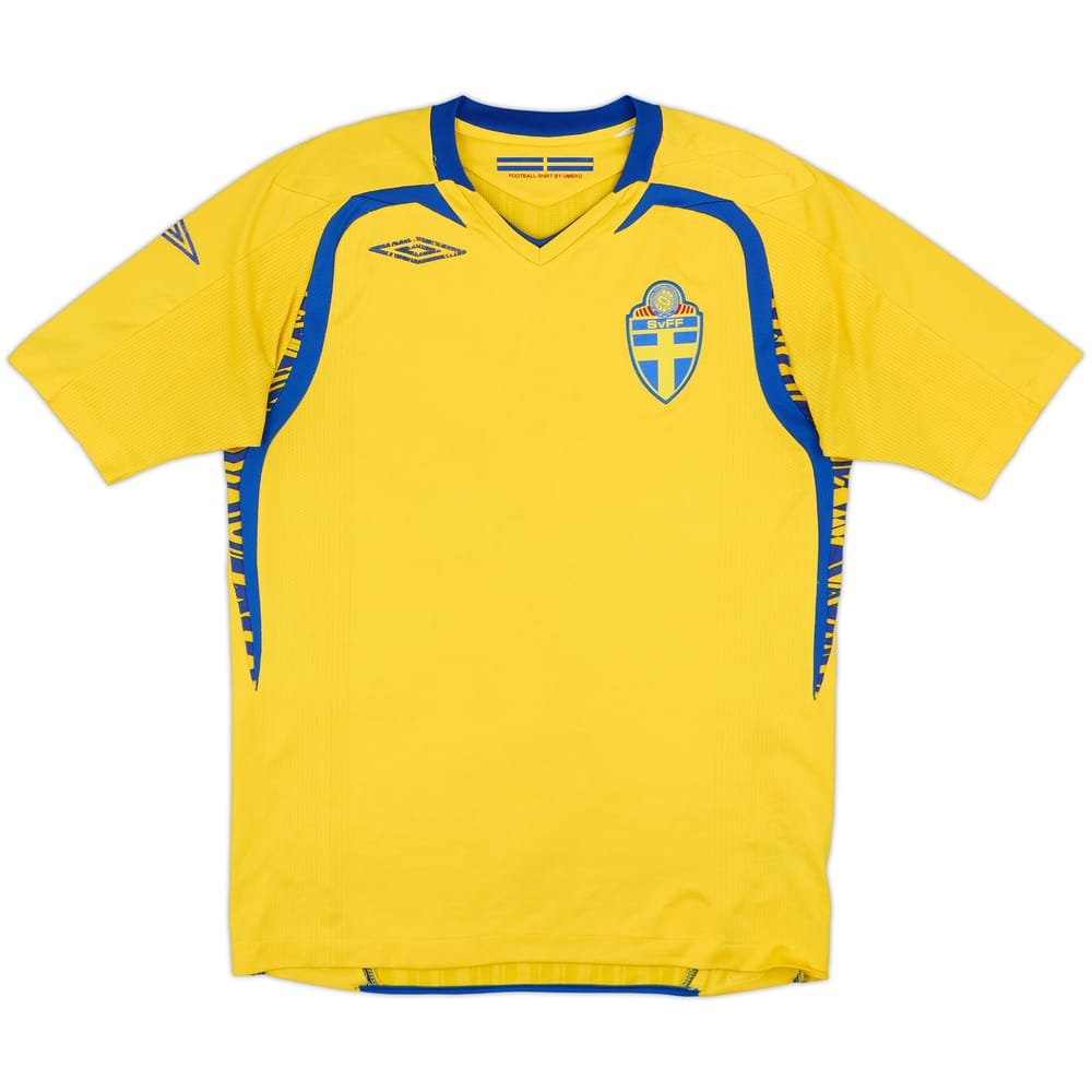 2007-09 Sweden Home Shirt - 4/10 - (S)