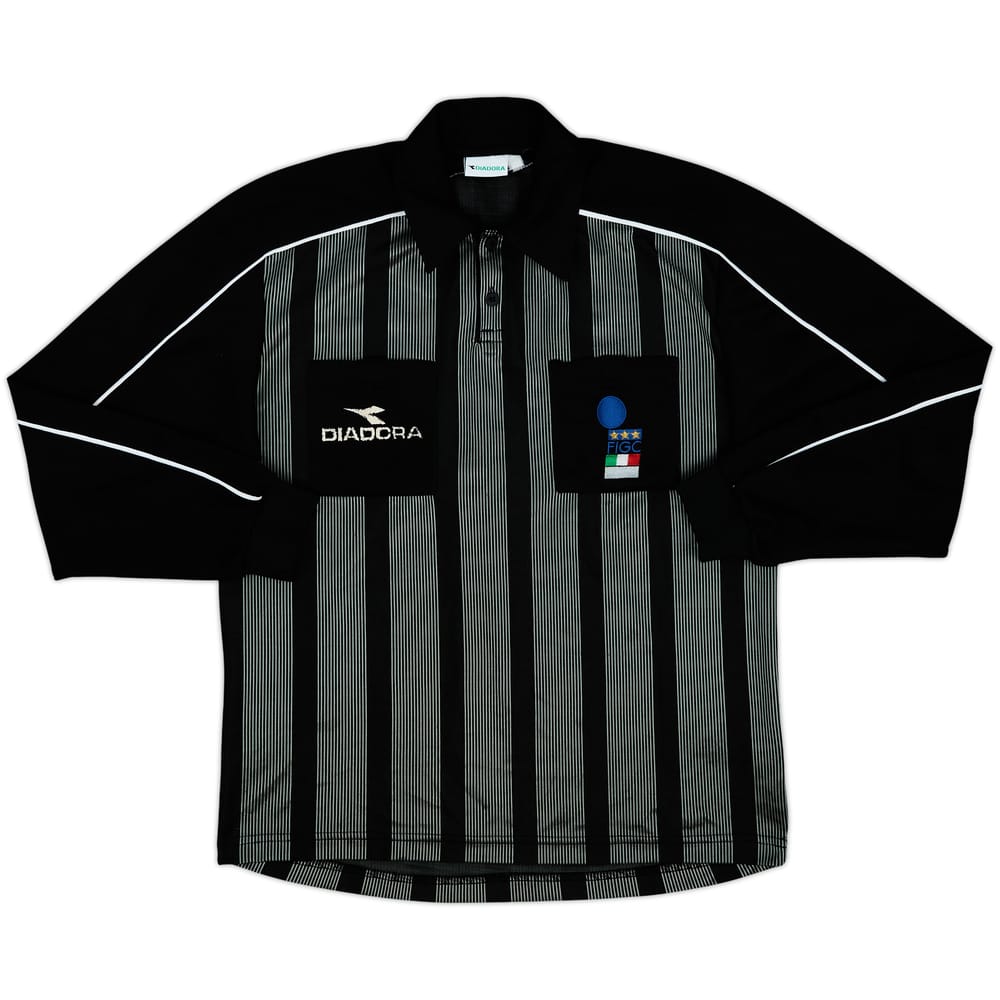 1990s Italy FIGC Diadora Referee L/S Shirt - 5/10 - (L)