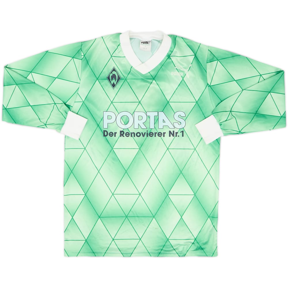 1989-90 Puma L/S Template #4 (Werder Bremen) - 6/10 - (S)