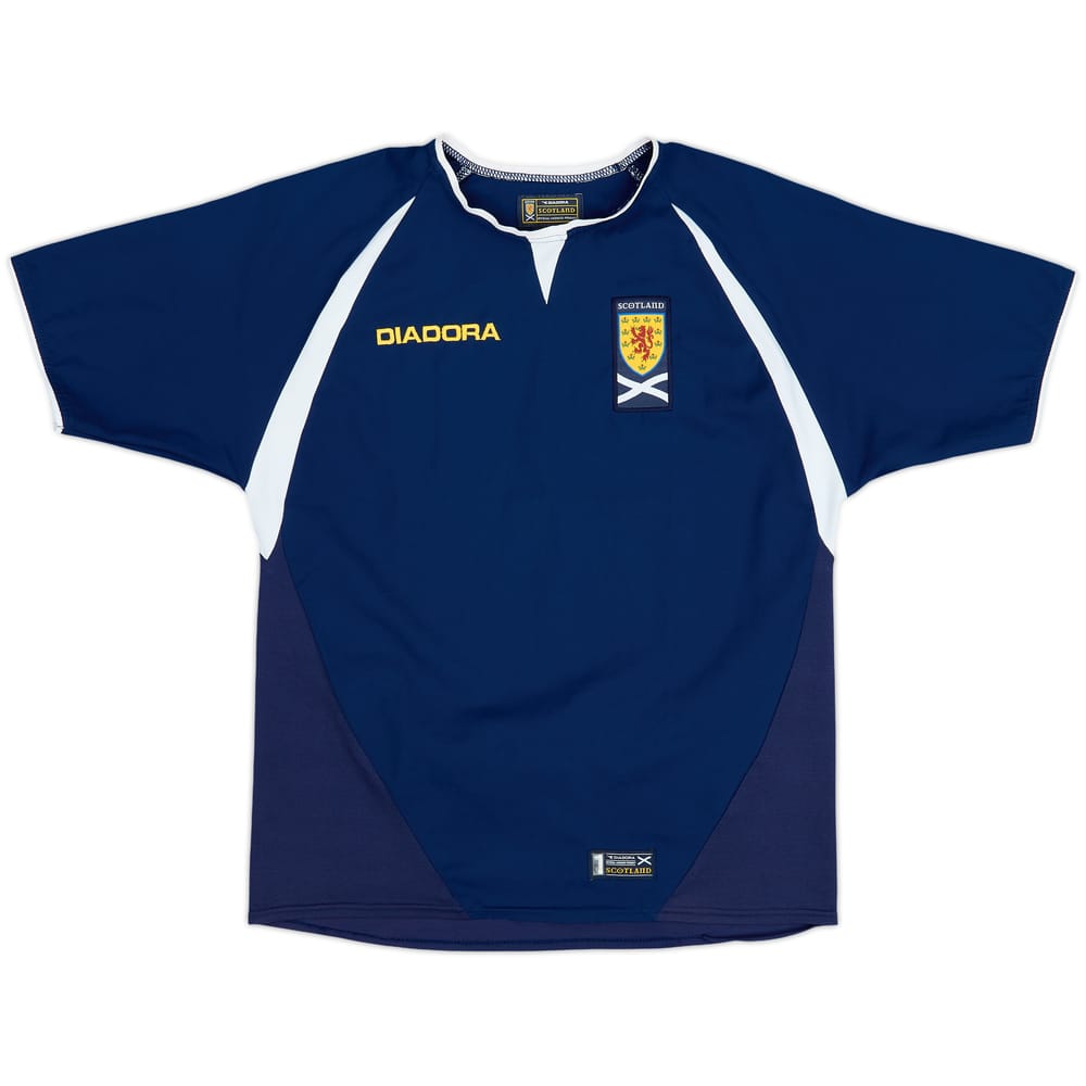 2003-05 Scotland Home Shirt - 8/10 - (L.Boys)