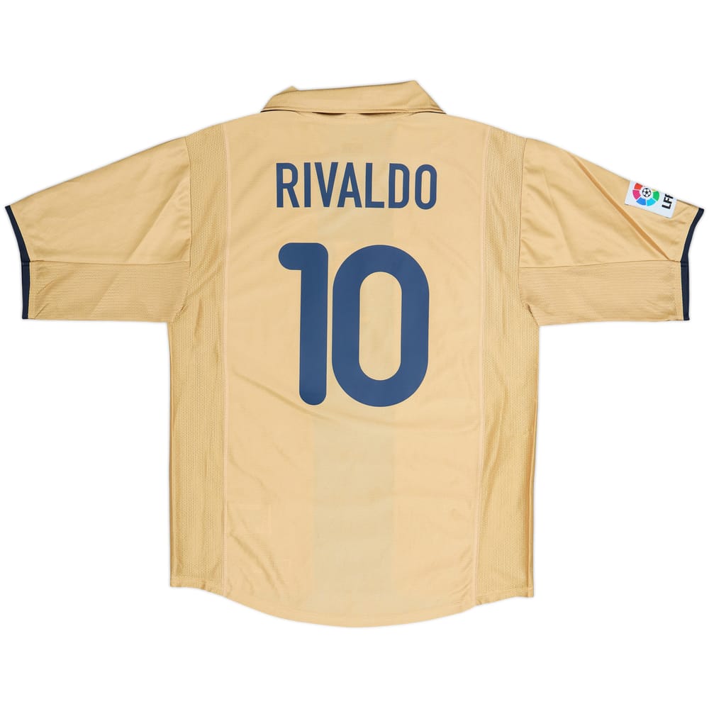 2001-03 Barcelona Away Shirt Rivaldo #10 - 8/10 - (S)