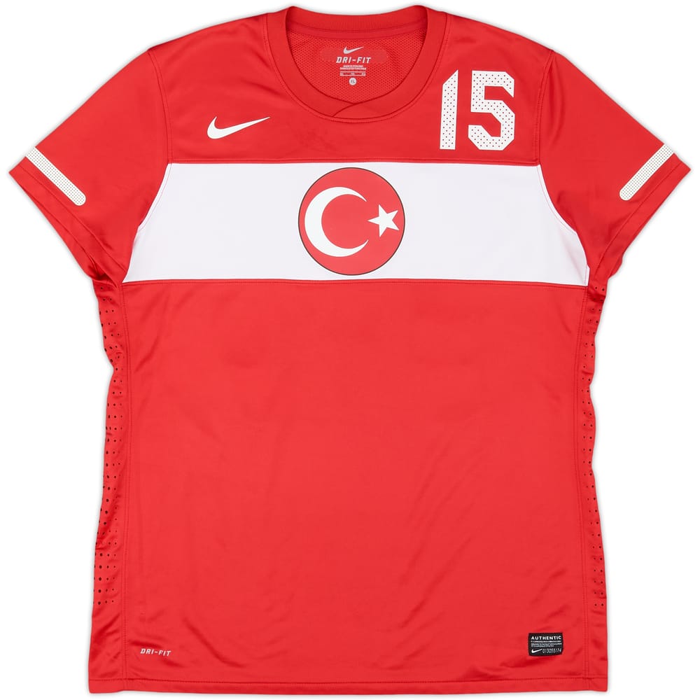 2010-12 Turkey Player Issue Home Shirt #15 - 8/10 - (Women's XL)