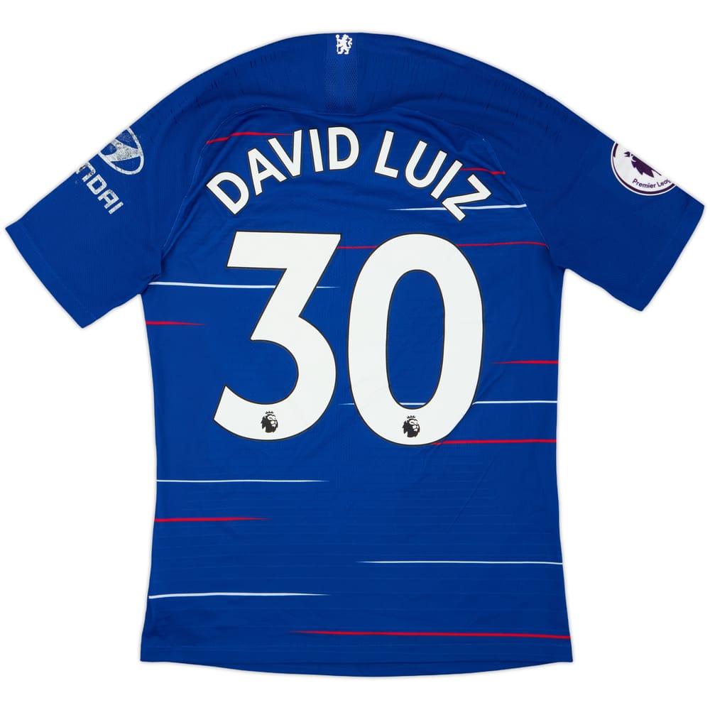 2018-19 Chelsea Authentic Home Shirt David Luiz #30 - 5/10 - (S)