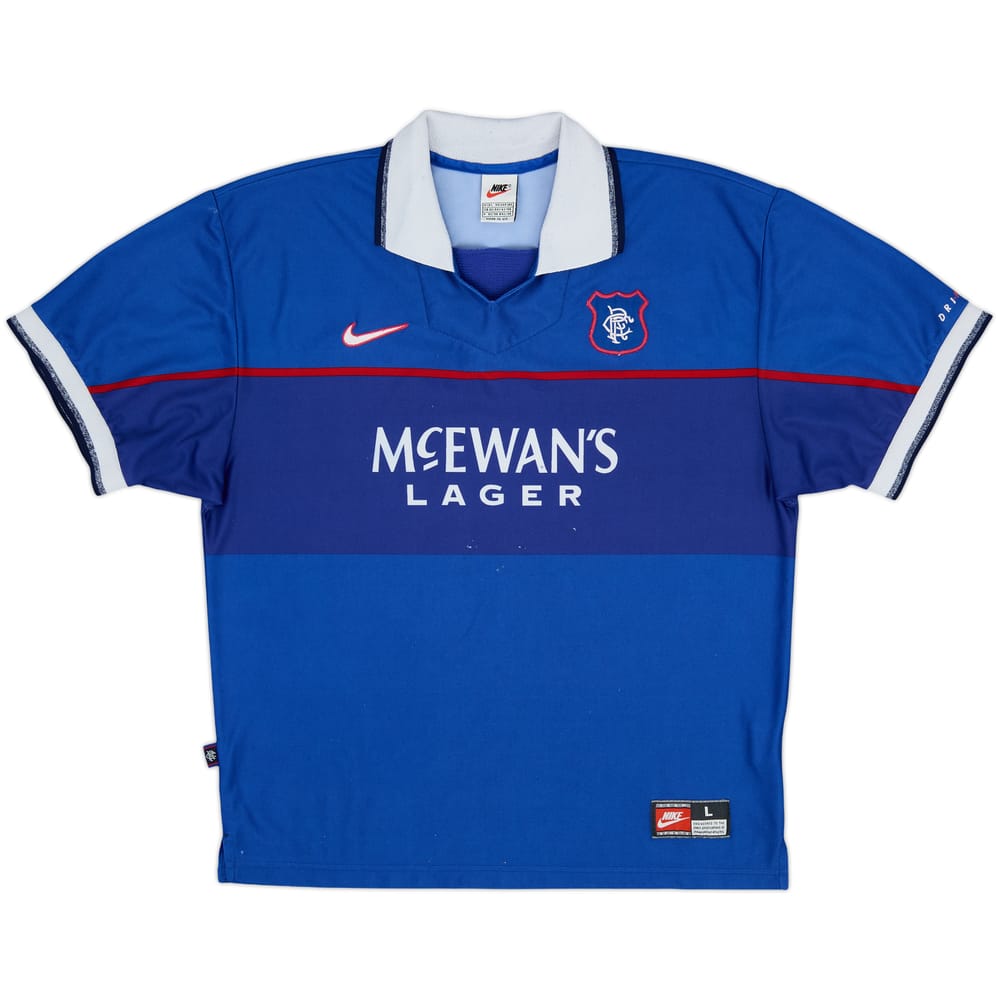 1997-99 Rangers Home Shirt - 4/10 - (L)