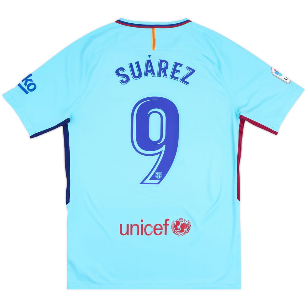 2017-18 Barcelona Away Shirt Suarez #9 - 8/10 - (M)