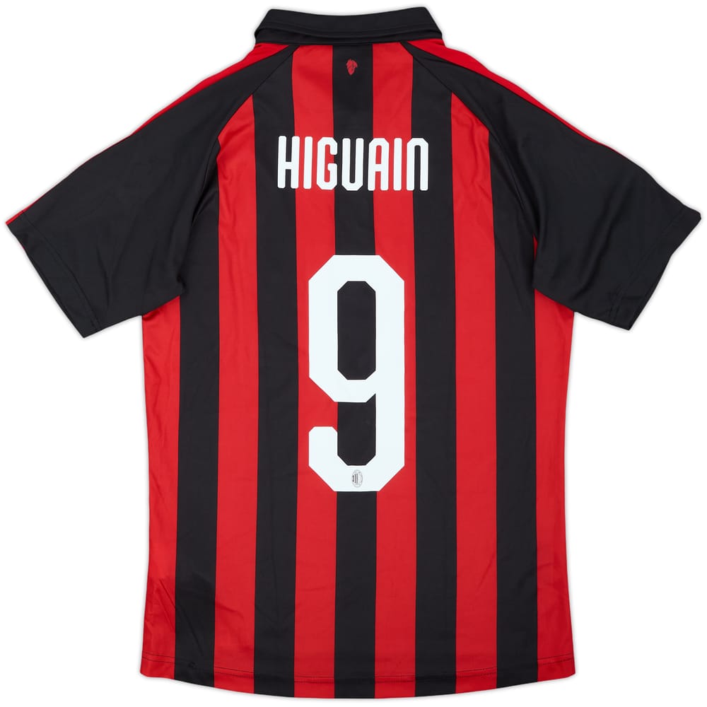 2018-19 AC Milan Home Shirt Higuain #9 - 10/10 - (S)