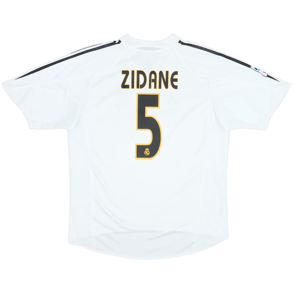 2004-05 Real Madrid Home Shirt Zidane #5 - 5/10 - (L)