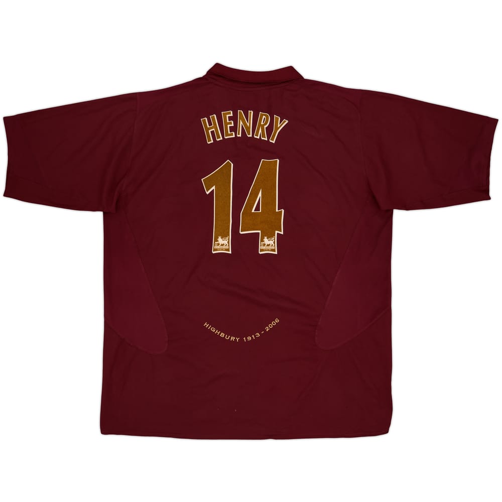2005-06 Arsenal Home Shirt Henry #14 - 5/10 - (3XL)