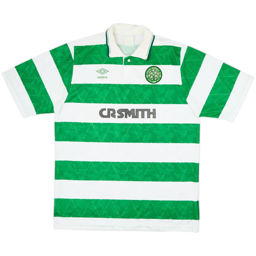 1989-91 Celtic Home Shirt - 7/10 - (XL)