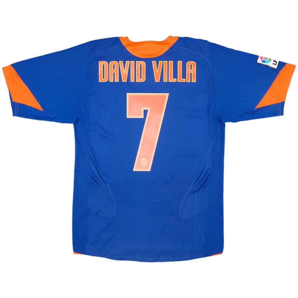 2005-06 Valencia Away Shirt David Villa #7 - 8/10 - (S)