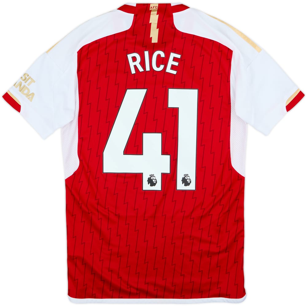 2023-24 Arsenal Home Shirt Rice #41 - 7/10 - (S)
