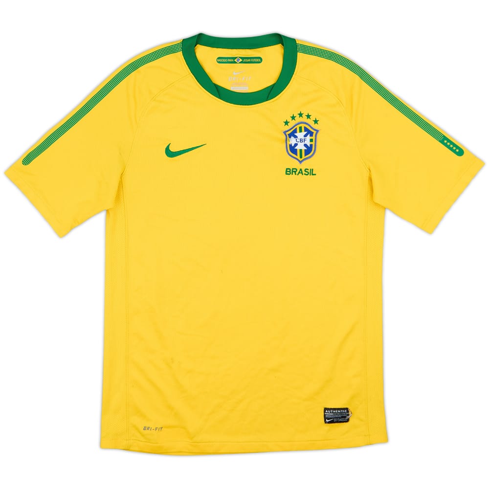 2010-11 Brazil Home Shirt - 6/10 - (L.Boys)
