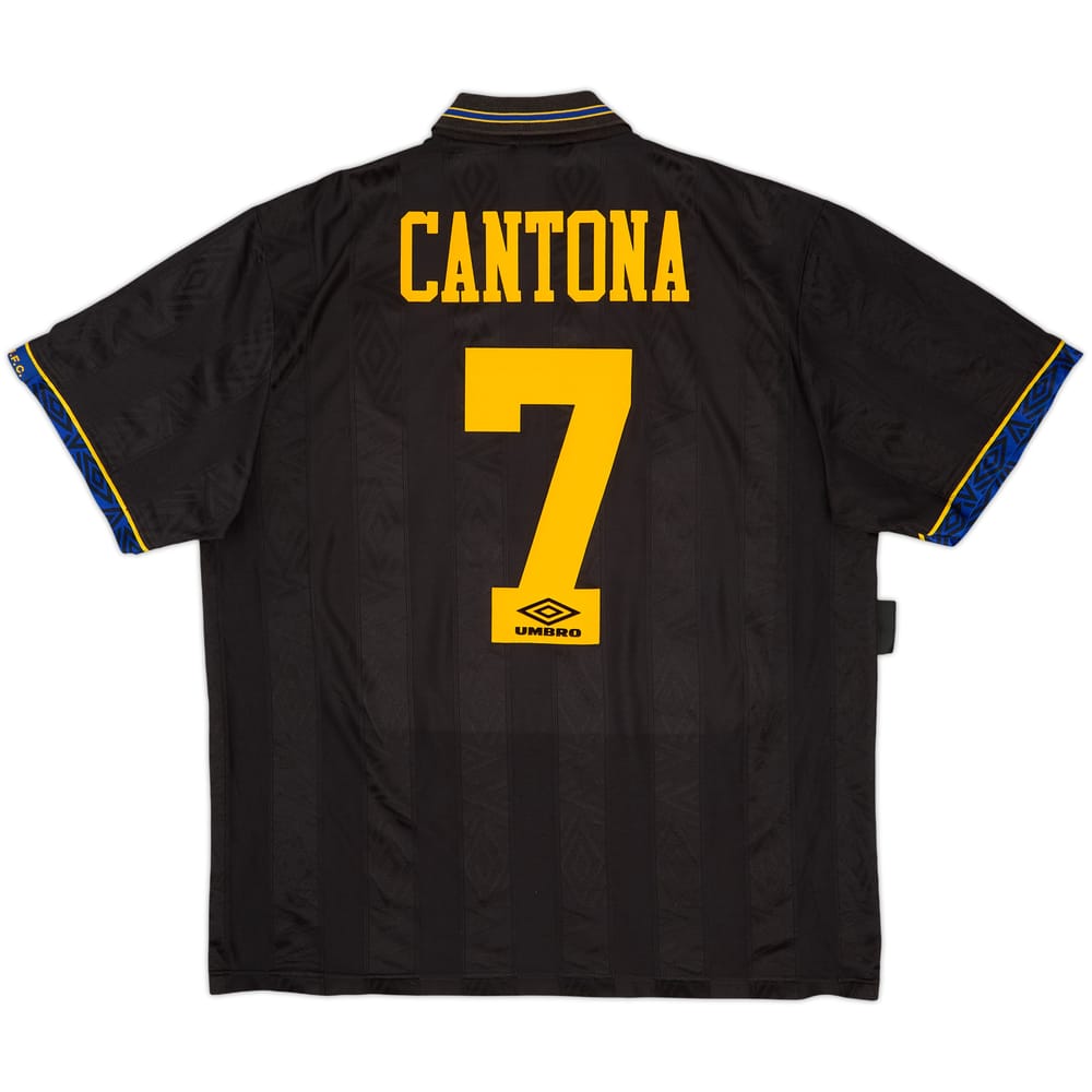 1993-95 Manchester United Away Shirt Cantona #7 - 6/10 - (XL)
