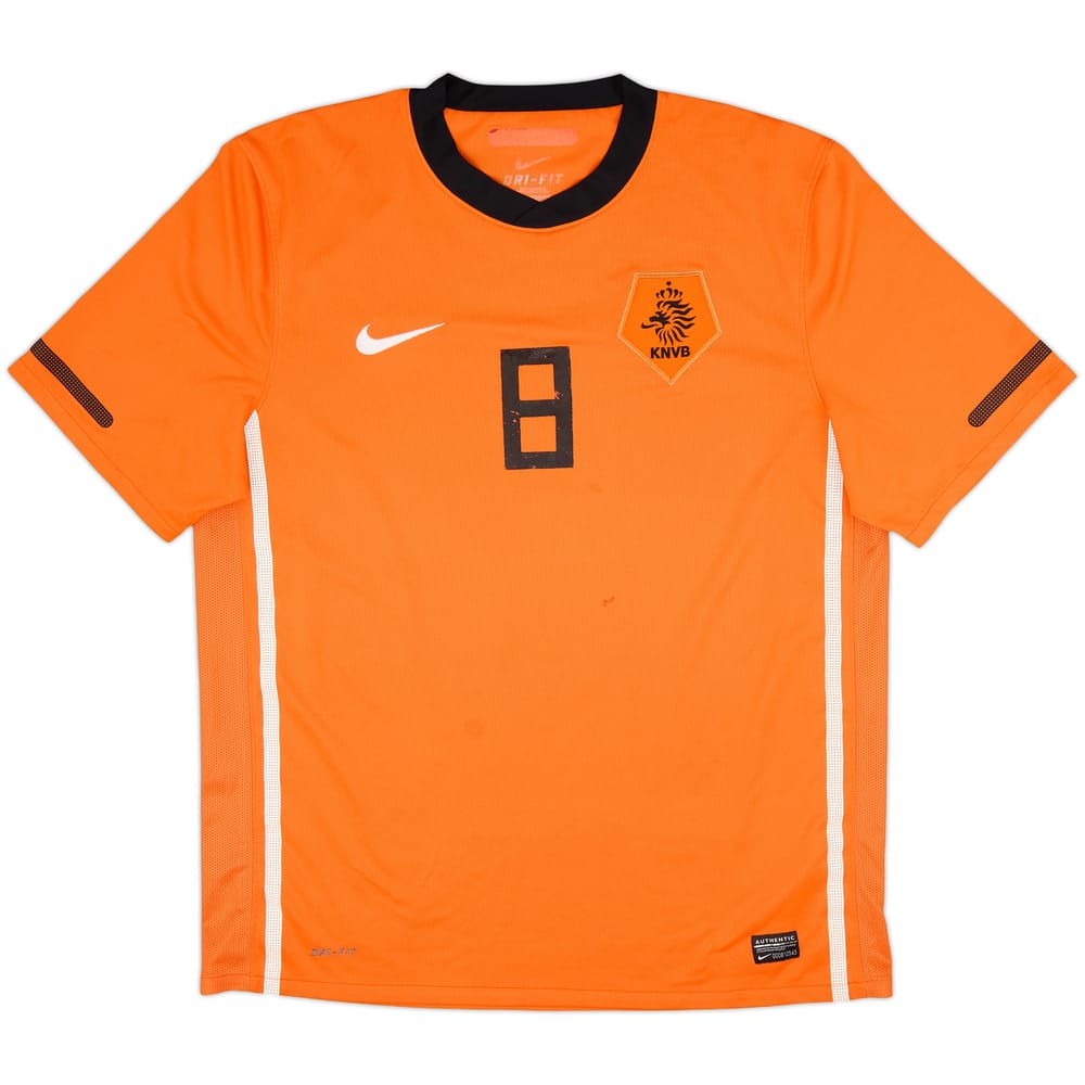 2010-11 Netherlands Home Shirt #8 - 5/10 - (L)
