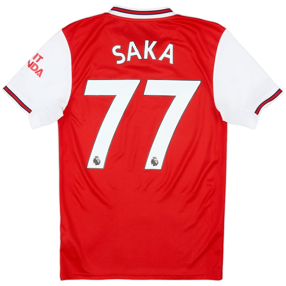 2019-20 Arsenal Home Shirt Saka #77 - 9/10 - (XS)