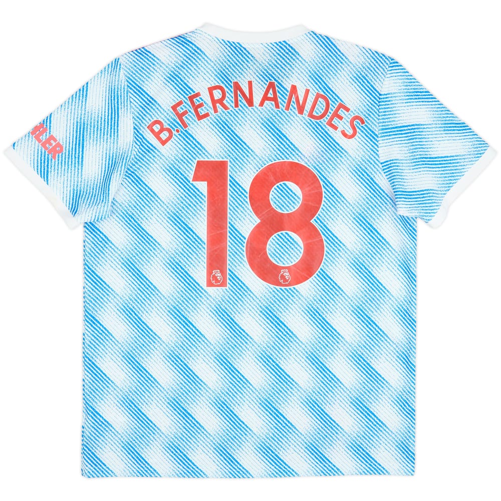 2021-22 Manchester United Away Shirt B. Fernandes #18 - 8/10 - (XL)