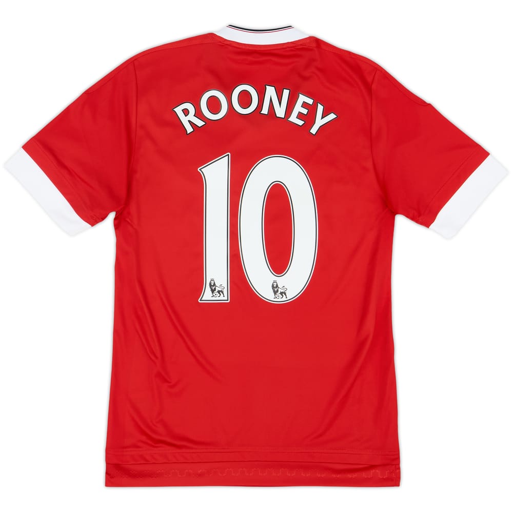2015-16 Manchester United Home Shirt Rooney #10 - 9/10 - (XS)
