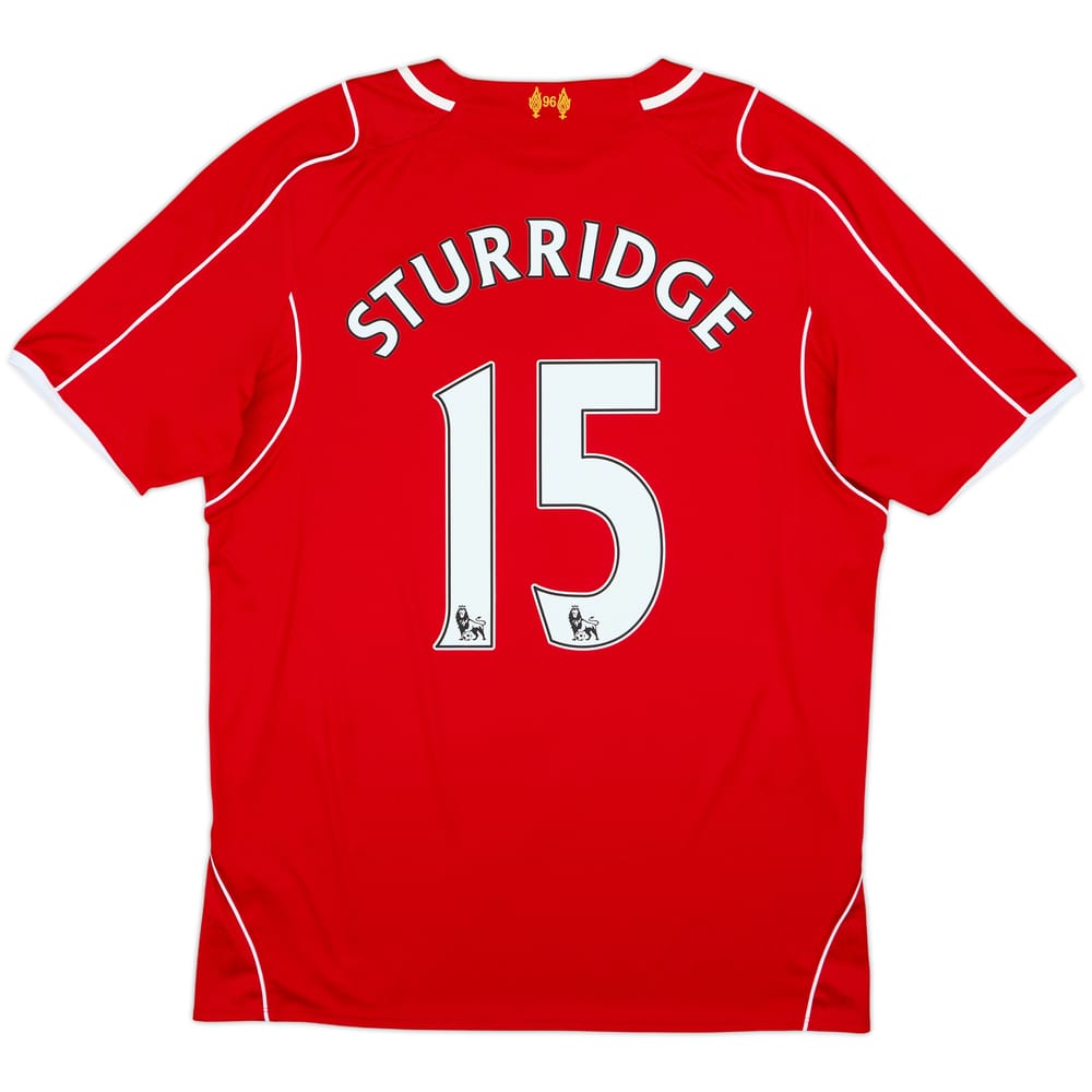 2014-15 Liverpool Home Shirt Sturridge #15 - 6/10 - (L)