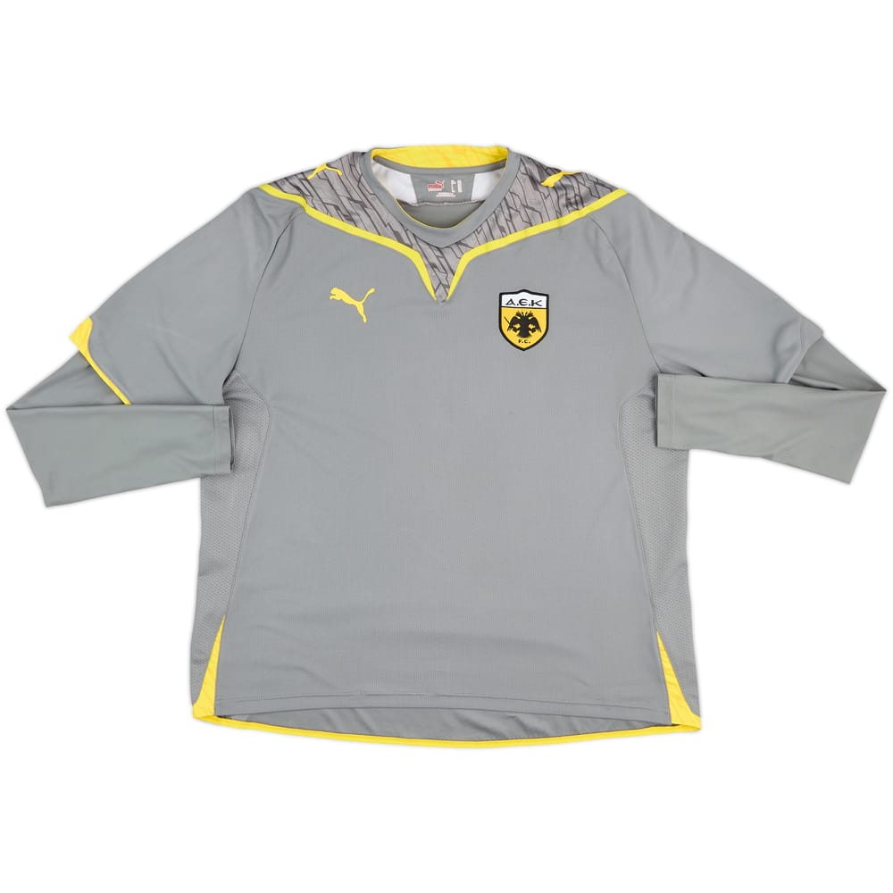 2009-10 AEK Athens Third L/S Shirt - 8/10 - (XXL)