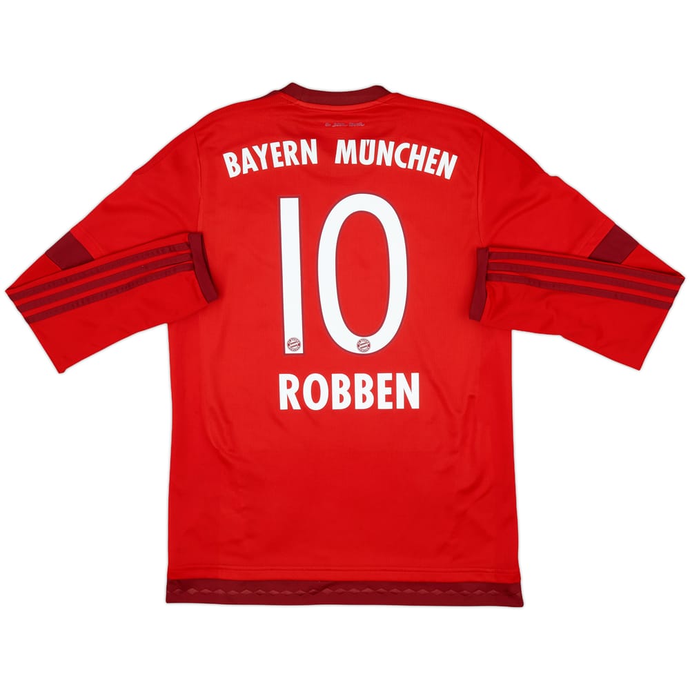 2015-16 Bayern Munich Home L/S Shirt Robben #10 - 7/10 - (M)