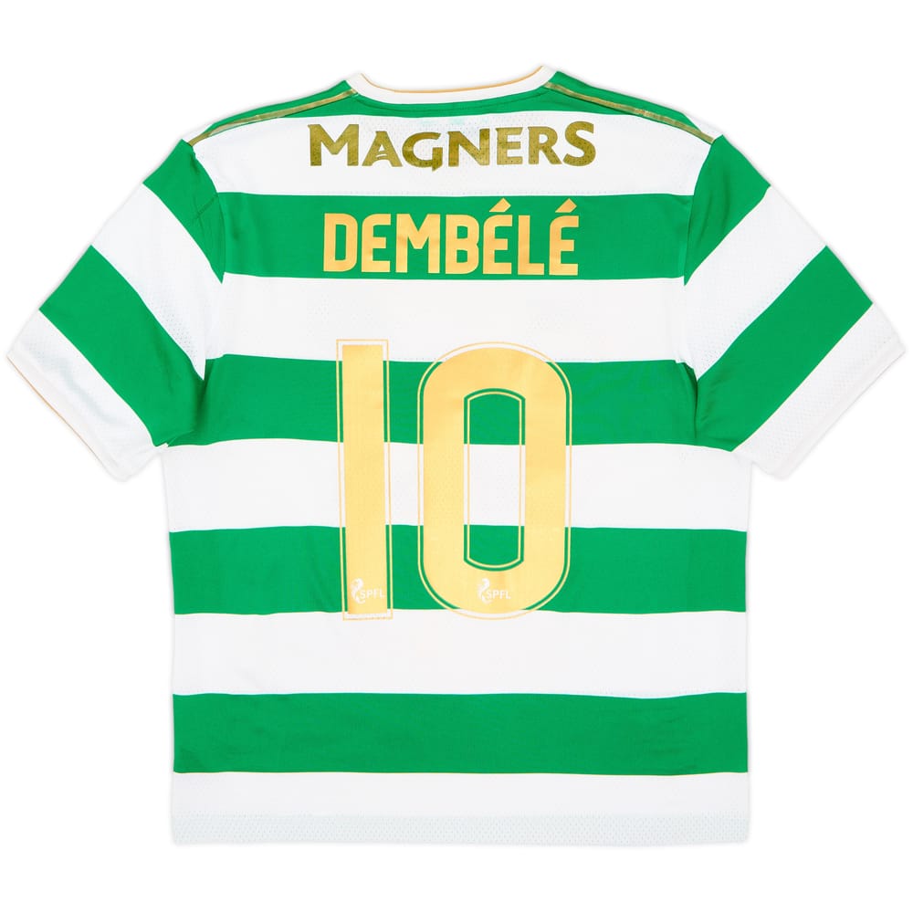 2017-18 Celtic 'Lisbon Lions 50th Anniversary' Home Shirt Dembele #10 - 5/10 - (S)