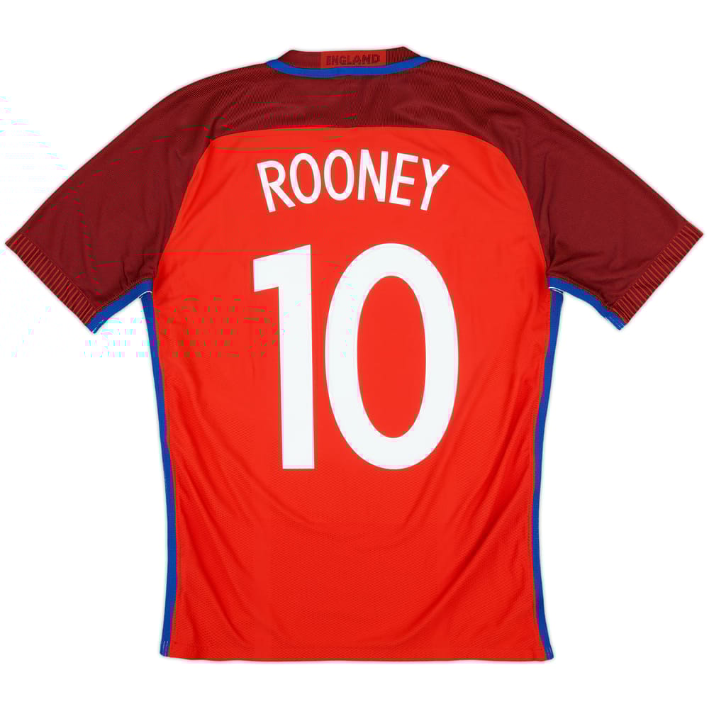 2016-17 England Authentic Away Shirt Rooney #10 - 4/10 - (M)