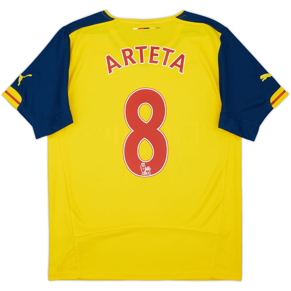 2014-15 Arsenal Away Shirt Arteta #8 - 9/10 - (S)