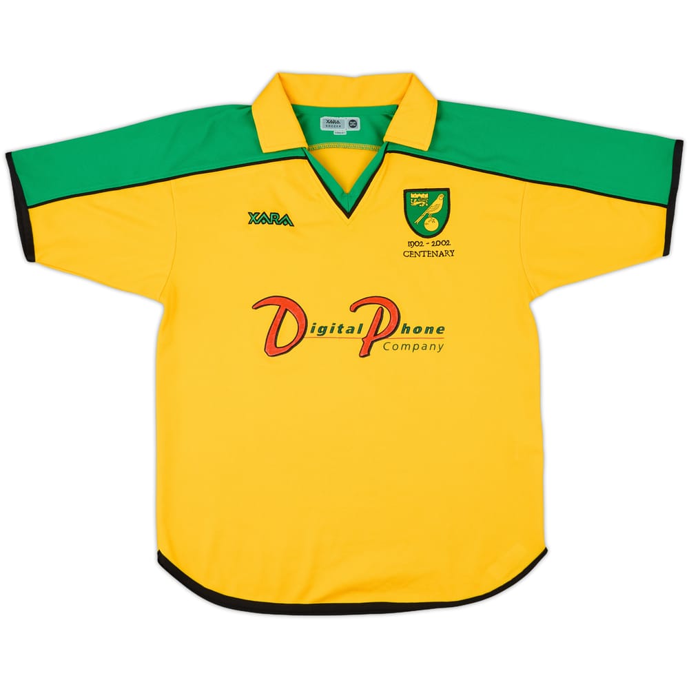 2001-03 Norwich Centenary Home Shirt - 8/10 - (S)