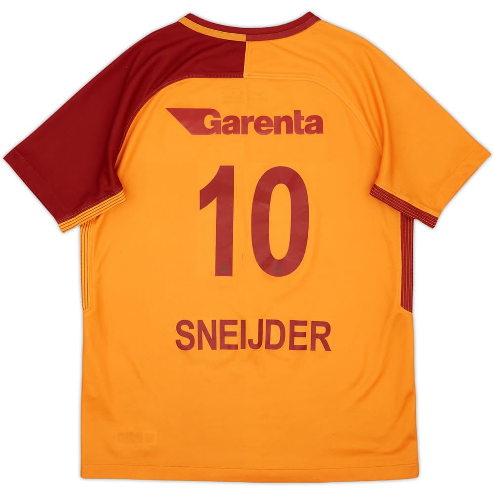 2017-18 Galatasaray Home Shirt Sneijder #10 - 6/10 - (L.Boys)