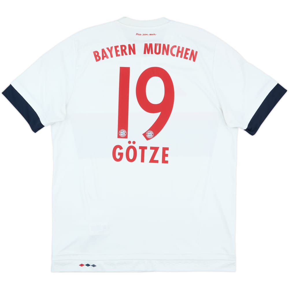 2015-16 Bayern Munich Away Shirt Gotze #19 - 7/10 - (XL)
