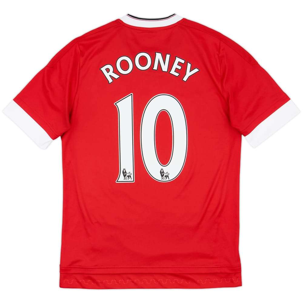 2015-16 Manchester United Home Shirt Rooney #10 - 8/10 - (XL.Boys)