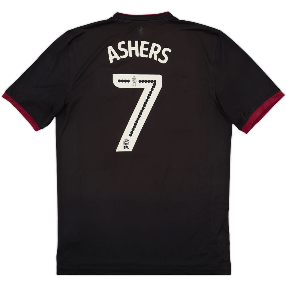 2017-18 Aston Villa Away Shirt Ashers #7 - 6/10 - (L)