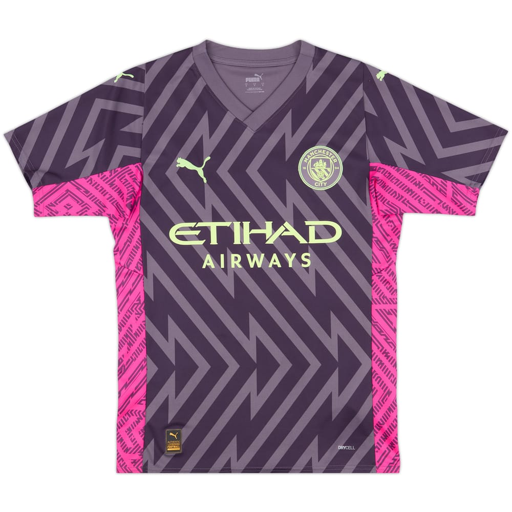 2023-24 Manchester City GK S/S Shirt - 8/10 - (S)