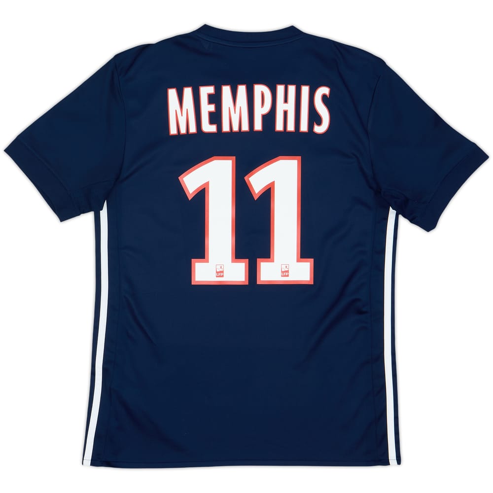 2017-18 Lyon Away Shirt Memphis #11 - 10/10 - (S)